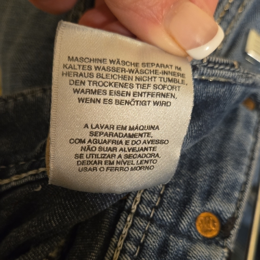 Miss Me Indigo Boot Cut Jeans. Inseam 27.5. Waist 15 - Picture 8 of 12